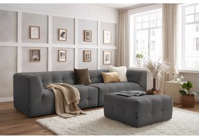 Ciemnoszara sofa 324 cm Kleber – Bobochic Paris