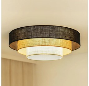 Brilagi -Lampa sufitowa ASPEN LUNETA LED/12W/230V śr. 60 czarna/beżowa/kremowa