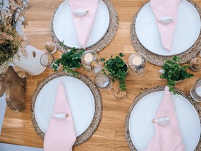 Różowy ręcznik kuchenny FREJA ENGLISH ROSE