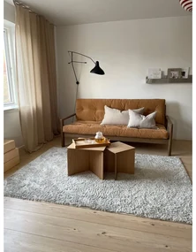 Żółta rozkładana sofa 205 cm Knob – Karup Design