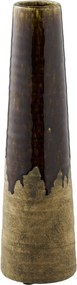 Brązowy ceramiczny wysoki wazon (wysokość 39 cm) – House Nordic