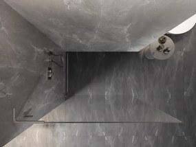 Mexen Lunar L ścianka prysznicowa Walk-in lewa 80 x 200 cm, transparent 8 mm, nikiel szczotkowany - 830L-080-000-97-00-L