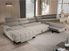 Narożnik SELVA XL Prawostronny z funkcją spania i pojemnikiem AUSTIN 02 WERSAL