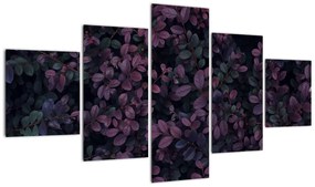 Obraz ciemnoczerwonych liści (125x70 cm)