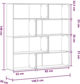 Otwarty regał narożny dąb artisan - Zorpa