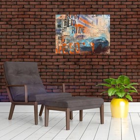 Obraz - Urodzony by jeździć (70x50 cm)