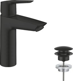 Bateria umywalkowa GROHE Start czarna M - Oszczędność wody, wkład ceramiczny, Trwałe wykończenie