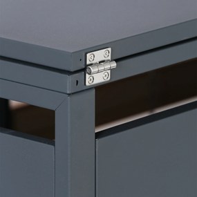 Wiata na pojemnik na odpady 240 l, 1160 x 695 x 800 mm, dekor drewna