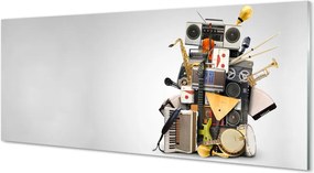 Szkło Ozdobne do Kuchni Muzyczne Trio z Mikrofonem