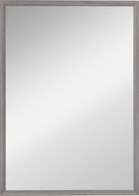HOMCOM Lustro ścienne, 50 x 70 cm, rama w stylu drewna, łatwy montaż, wraz ze śrubami | Aosom PL