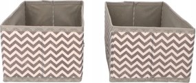 Organizer tekstylny Zygzak 28x14x10 cm komplet 2 sztuk do szafy domu biura