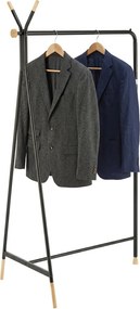 Minimalistyczny Stojący Czarny Wieszak Na Ubrania K6-T23