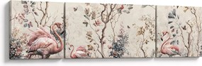 Obraz - Rysunek flamingów (170x50 cm)
