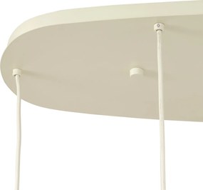 Skandynawska lampa wisząca kremowa 6-punktowa - Biles