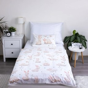 Bawełniana pościel dziecięca do łóżeczka 100x135 cm Bunnies – Jerry Fabrics