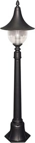 Czarna klasyczna stojąca lampa ogrodowa słupek - 16X S314 L4-C59