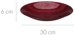 Misa dekoracyjna, szklana, Ø 30 cm