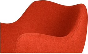 Czerwony wełniany fotel RM58 – noo.ma