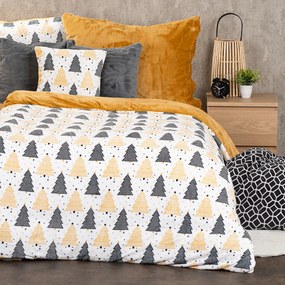 4Home Świąteczna pościel mikroflanela Nordic winter, 140 x 200 cm, 70 x 90 cm