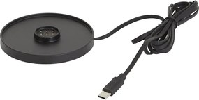 Zewnętrzna lampa stołowa beżowa ładowalna ze stacją ładującą IP65 - Grill
