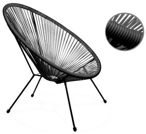 Zestaw mebli ogrodowych Acapulco 2 krzesła + stolik CZARNE