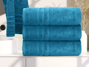 Ręcznik kąpielowy Comfort Maxi 100x180 cm azurowy, 100% bawełna