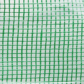 Outsunny Zamienne folie do szklarni 3x3x2 m, trwałe, odporne na rozdarcia, 6 okien, drzwi, Zielony