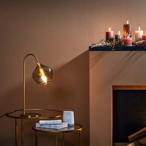 Lampa stołowa w kolorze brązu (wysokość 50,5 cm) Rakel – Light &amp; Living