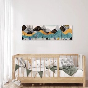 Obraz graficzny z jeleniem (170x50 cm)