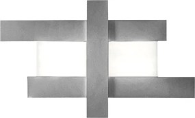 Nowoczesna lampa ścienna LED o mocy 50 W - geometryczna konstrukcja stalowa, ciepłe światło 3000 K, 2620 lm, szerokość 104 cm, IP20