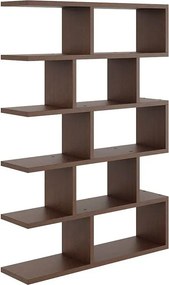Minimalistyczny regał w kolorze wenge stojący lub wiszący P2-F13