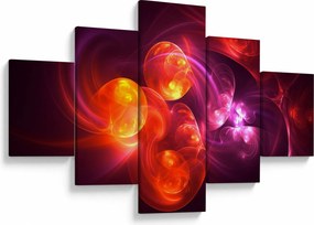 Obraz nowoczesnej abstrakcji (125x70 cm)