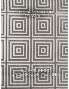 Szary dywan 200x280 cm Perles Tourmaline – Elle Decoration