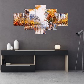 Obraz - Ulica w Paryżu (125x70 cm)