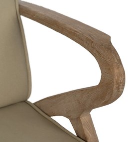 Beżowy fotel Weave – Ixia