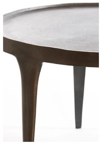 Brązowe okrągłe stoliki zestaw 2 szt. ø 75 cm Tobias – Light &amp; Living