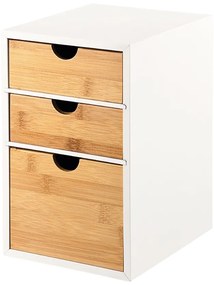 Kesper 58957 Organizer z 3 przegrodami bambusowy,27 x 21 x 17 cm