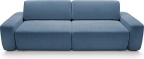 Masseno Sofa VEO z funkcją spania i pojemnikiem na pościel, Rozkładana sofa - Niebieski, RAVEN 86