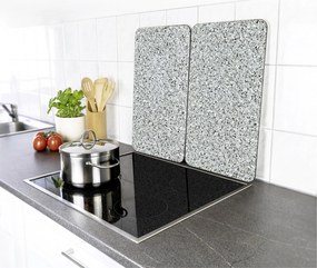 Szklane płyty ochronne GRANIT na kuchenkę – 2 sztuki, WENKO