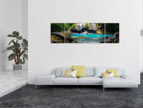 Obraz wodospadów (170x50 cm)