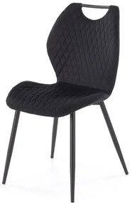 Krzesło tapicerowane K569 VELVET czarne  HALMAR