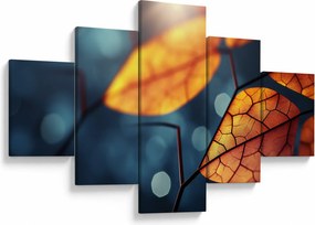 Obraz - Tekstura liści (125x70 cm)