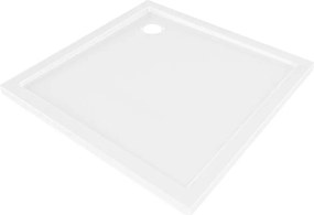 Mexen Flow brodzik kwadratowy slim 90 x 90 cm, biały połysk - 46S109090