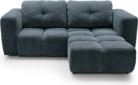 Masseno Narożnik ARTE z funkcją spania i pojemnikiem na pościel Narozniki L, Rozkładana sofa - Granatowy, BELLO 30