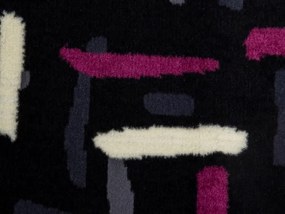 Dywan nowoczesny Luna Elements Czarno-Fioletowy 140 cm x 200 cm