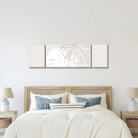 Obraz - Line art monstera N⁰2 (170x50 cm)