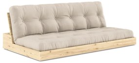 Beżowa rozkładana sofa 196 cm Base – Karup Design