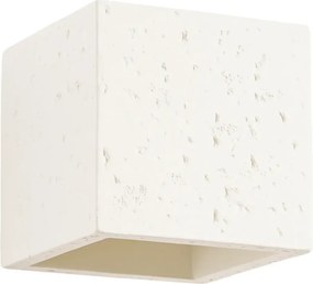 Loftowy beżowy kinkiet kostka - E717-Lenobri