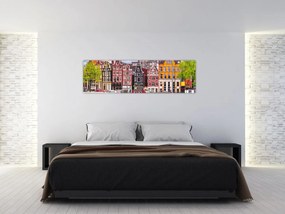 Obraz - Amsterdam, domy tańca (170x50 cm)