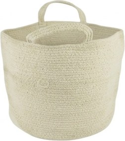 Kosz do przechowywania z uchwytami COTTON HAVEN 35x35 cm - więcej kolorów Kolor: Růžovohnědá